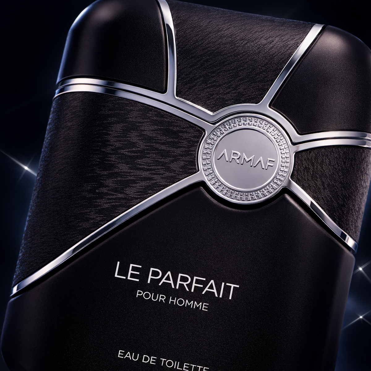 Armaf le Parfait EDT for Men macro label detail gallery showcase