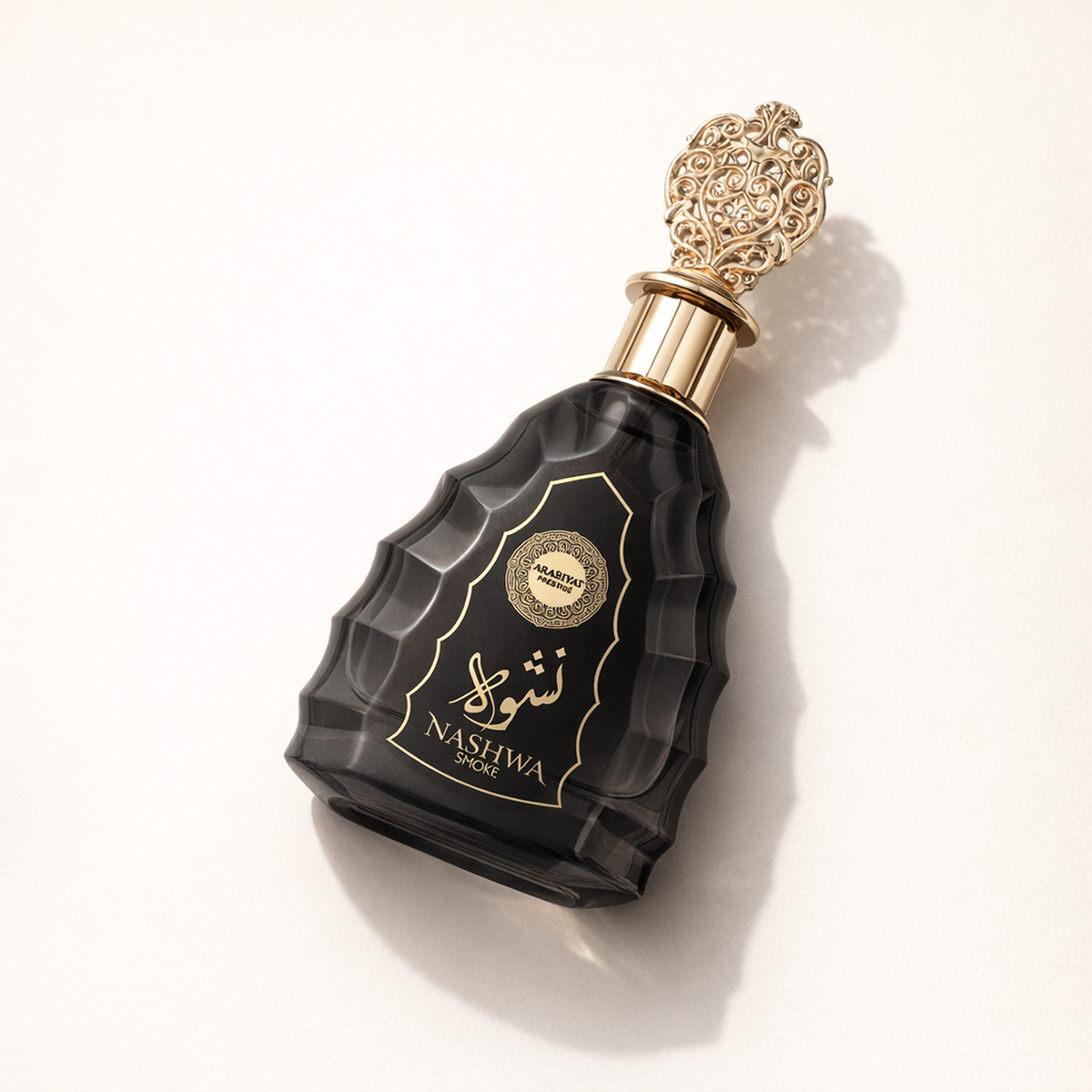 Arabiyat Prestige Nashwa Oud EDP angled still-life gallery showcase