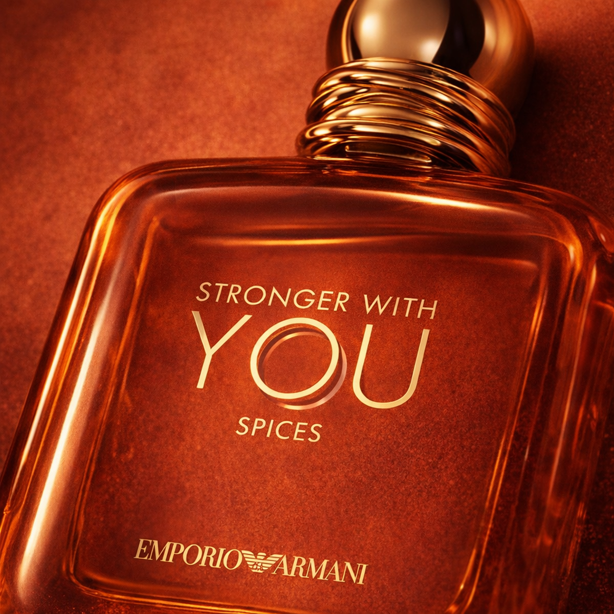 Giorgio Armani Stronger With You Spices Exclusive Edition EDP macro label detail gallery showcase