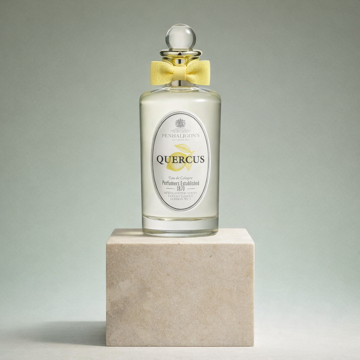 Penhaligon's Quercus EDC upright pedestal gallery showcase