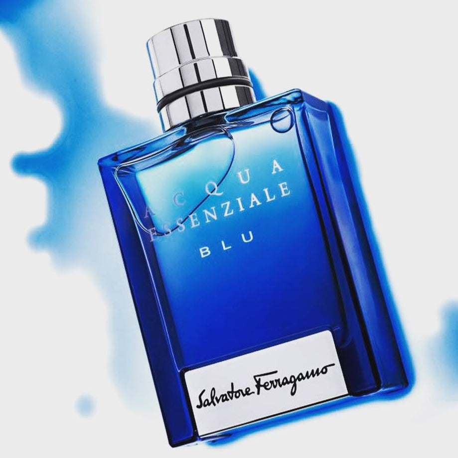 Salvatore Ferragamo Acqua Essenziale Blu EDT For Men Gift Set