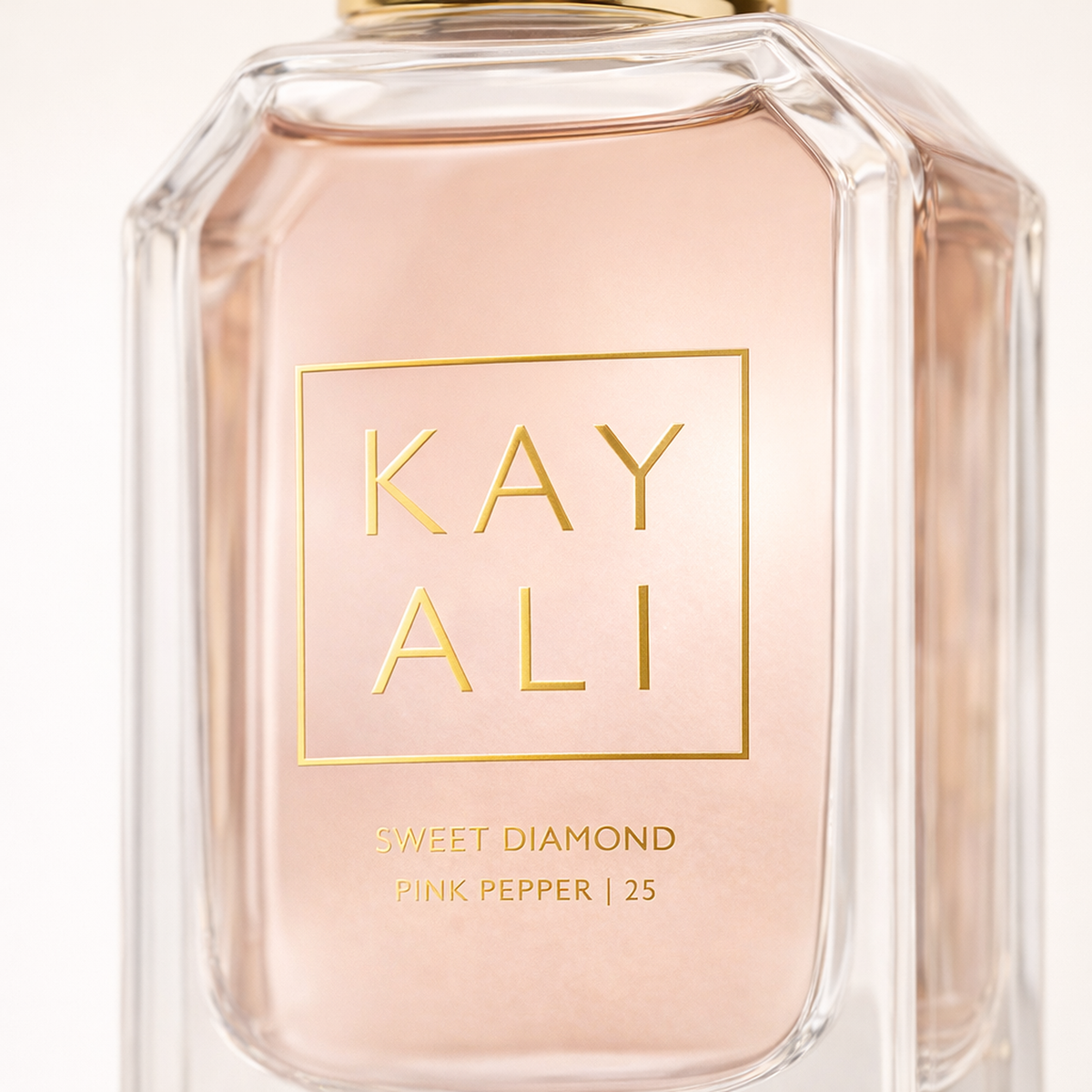 Kayali Sweet Diamond Pink Pepper 25 EDP macro label detail gallery showcase