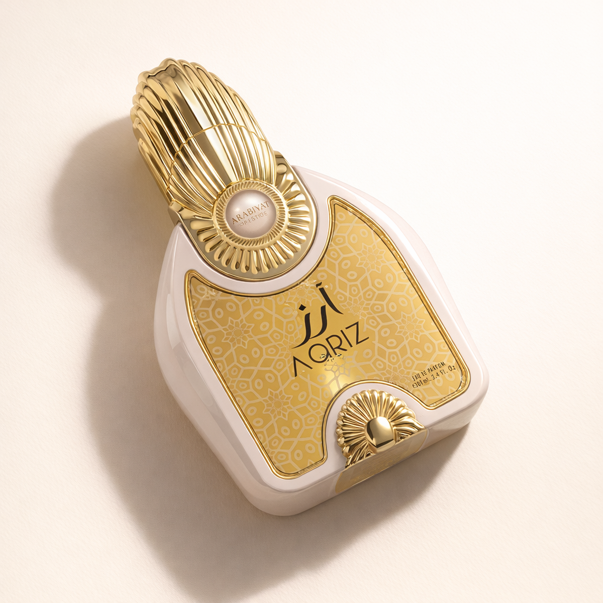 Arabiyat Prestige Aariz EDP angled still-life gallery showcase