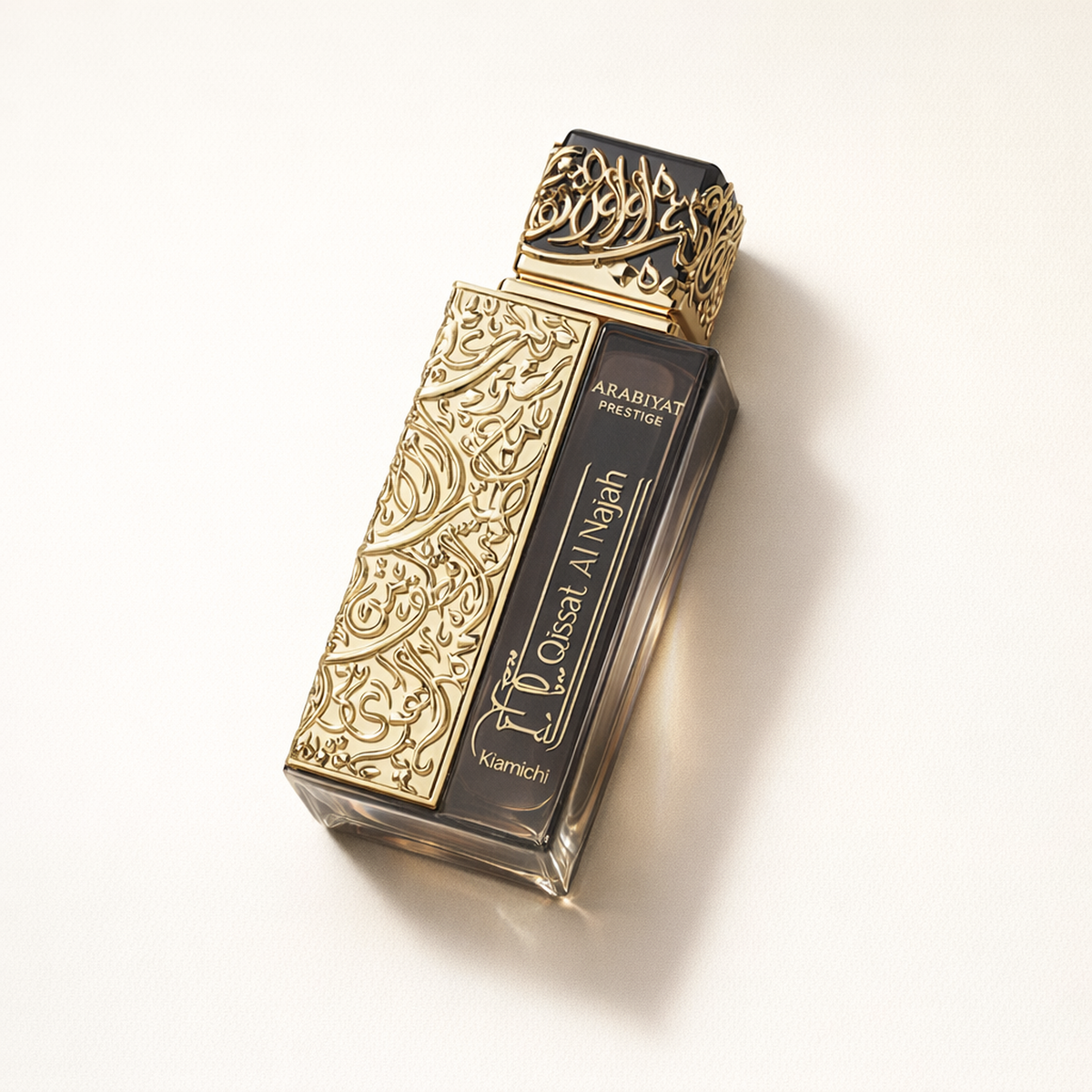 Arabiyat Prestige Qissat Al Najah Kiamichi EDP for Men angled still-life gallery showcase