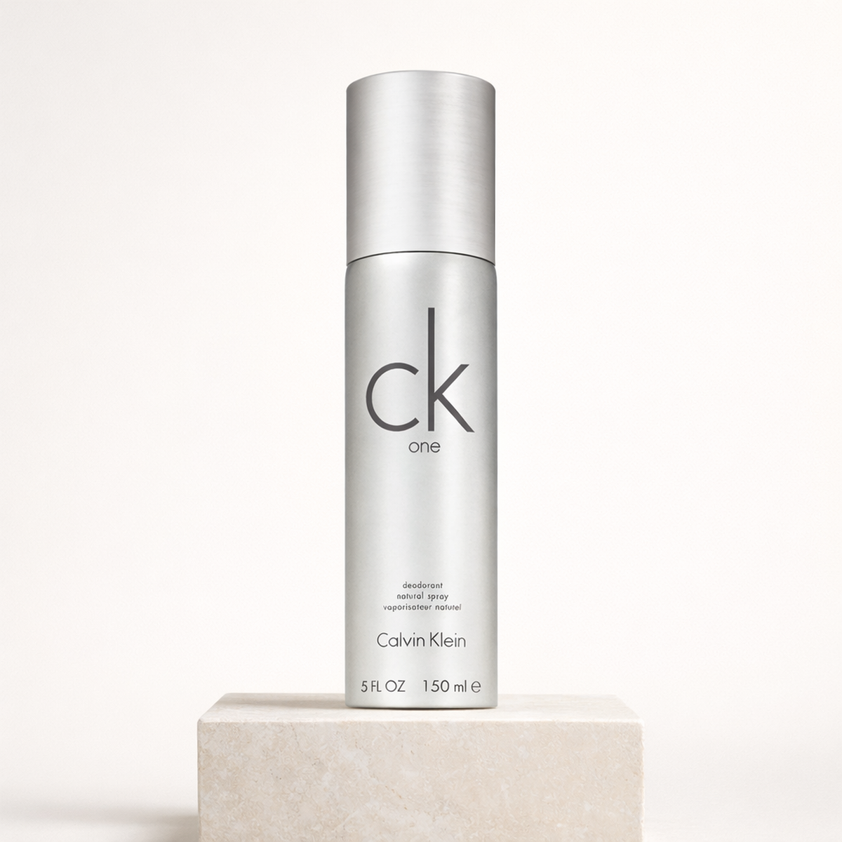 Calvin Klein CK One Deodorant Spray upright pedestal gallery showcase