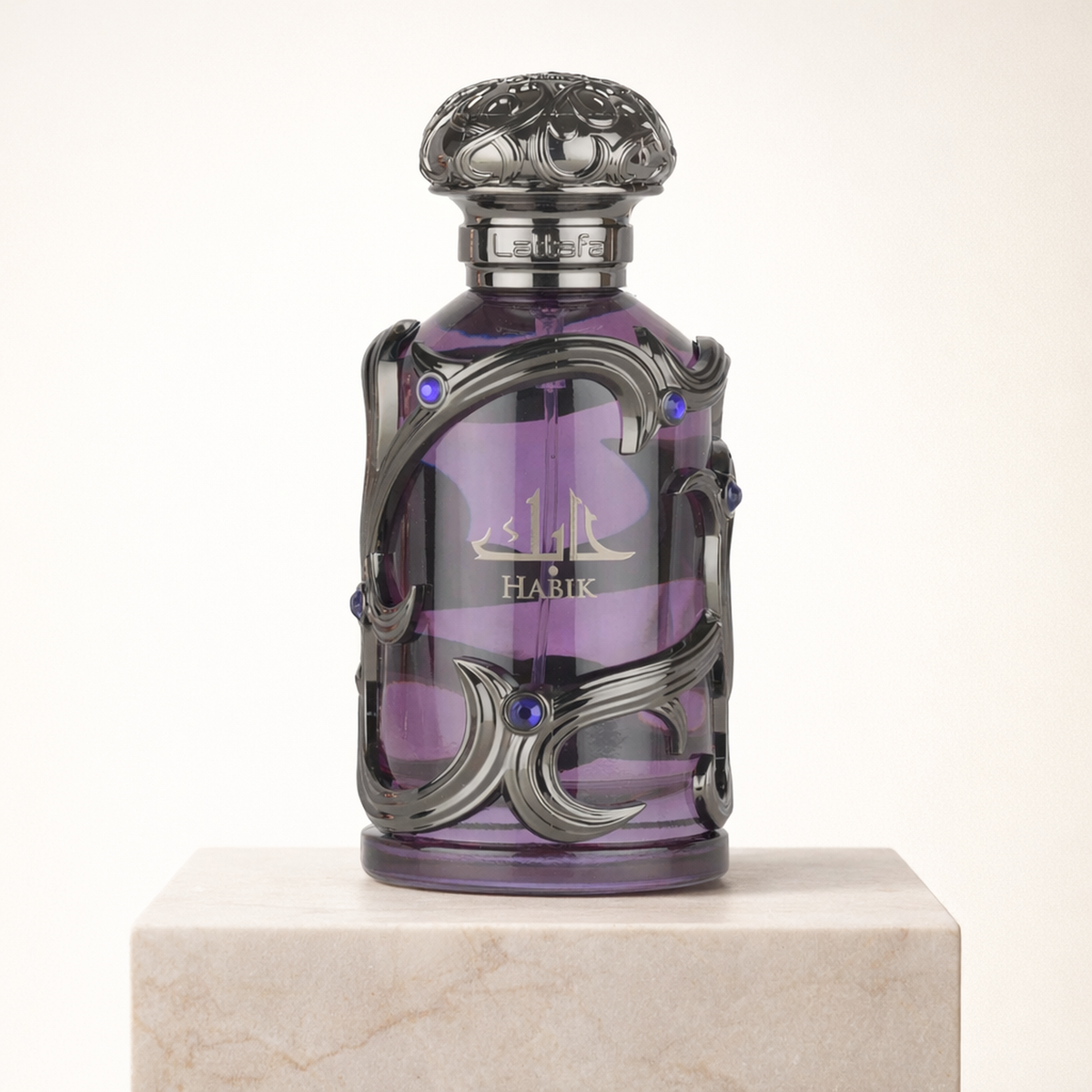Lattafa Habik EDP For Men upright pedestal gallery showcase