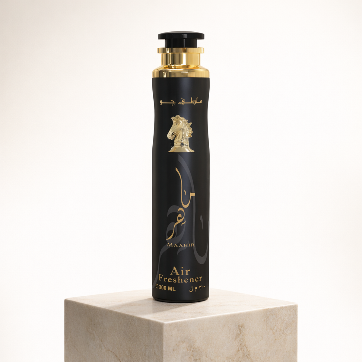 Lattafa Maahir Air Freshener upright pedestal gallery showcase