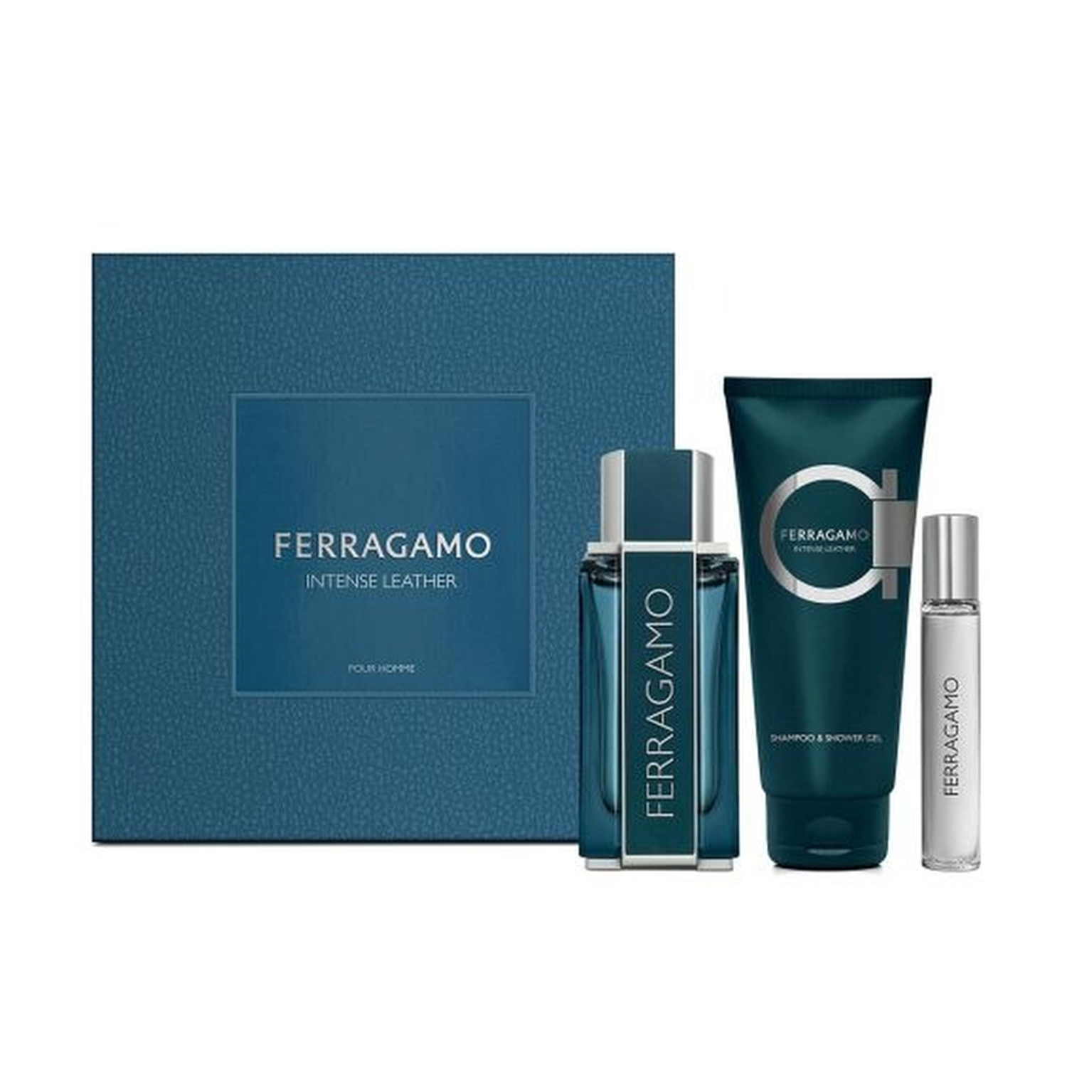 Salvatore Ferragamo Intense Leather EDP Shower Gel Gift Set
